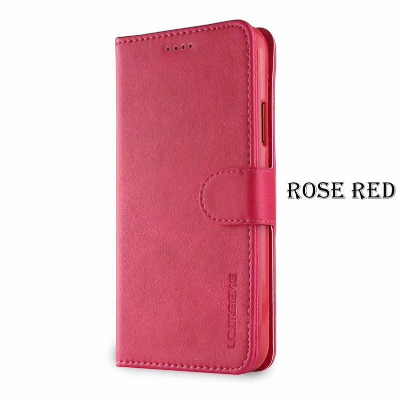 Leather Wallet Flip Case for iPhone X XR XS Max Case Card Holder Kickstand Back Cover for iPhone 5 SE 6 6s 7 8 Plus Case Fundas