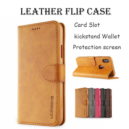 Leather Wallet Flip Case for iPhone X XR XS Max Case Card Holder Kickstand Back Cover for iPhone 5 SE 6 6s 7 8 Plus Case Fundas