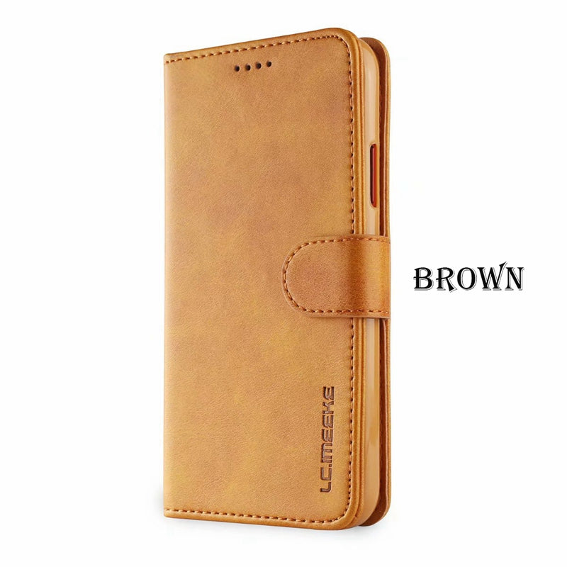 Leather Wallet Flip Case for iPhone X XR XS Max Case Card Holder Kickstand Back Cover for iPhone 5 SE 6 6s 7 8 Plus Case Fundas