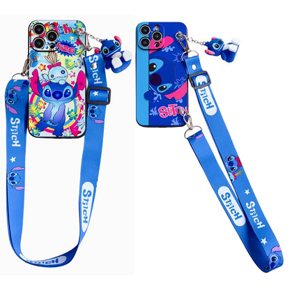 Curious Stitch For Samsung Galaxy A12 A11 A71 A51 A52 A22 A02s A32 A72 A13 A53 A03s A04s A20s A33 A73 A23 Case With Holder Rope