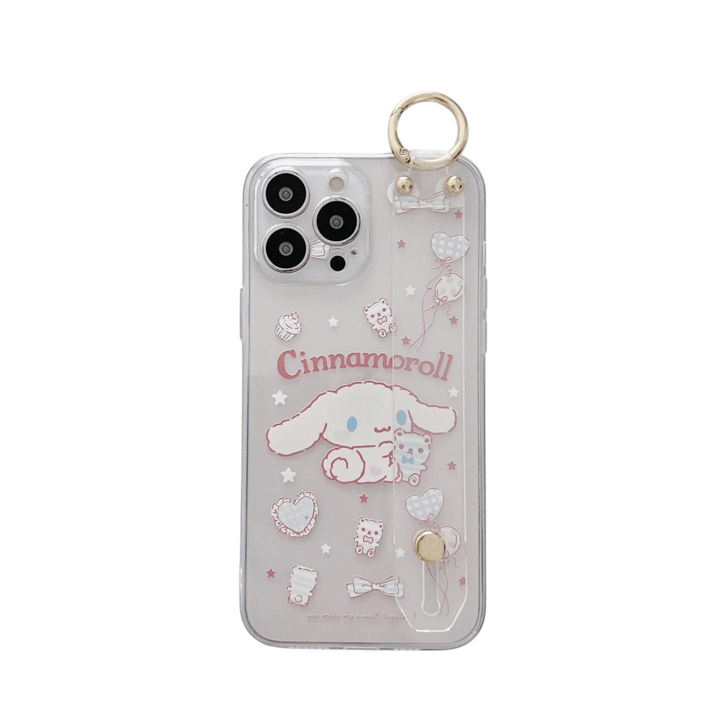 My Melody For Samsung Galaxy S8 S9 S10 S20 S21 S22 S23 Plus Ultra S21FE Note 9 10 20 Case Wrist Strap Holder
