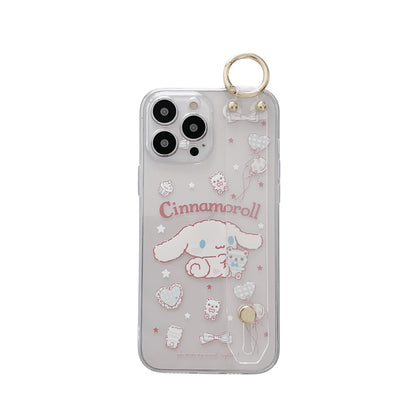 My Melody For Samsung Galaxy S8 S9 S10 S20 S21 S22 S23 Plus Ultra S21FE Note 9 10 20 Case Wrist Strap Holder