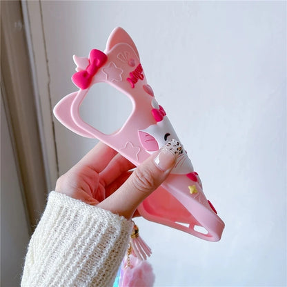 For iPhone 16 15 14 13 12 Pro Max Case Marie Cat Soft Silicone Soft Case