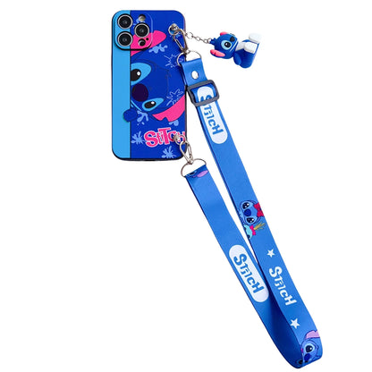 Curious Stitch For Samsung Galaxy A12 A11 A71 A51 A52 A22 A02s A32 A72 A13 A53 A03s A04s A20s A33 A73 A23 Case With Holder Rope